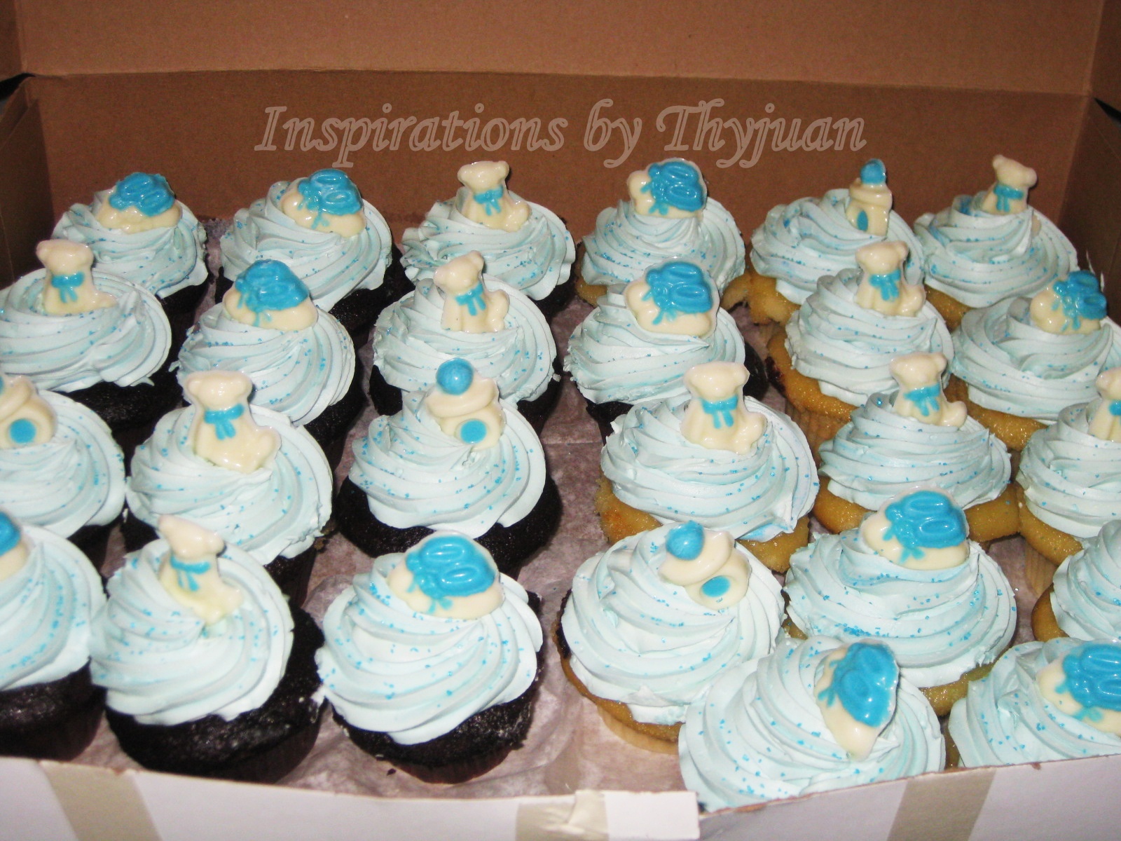 baby shower cupcakes, bridal