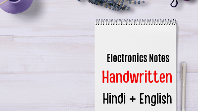 Rajasthan Diploma Electronics Branch Hand written Hindi Notes 