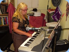 Desiree Barrows enjoying the Korg Pa1X