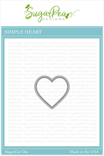 sugar pea designs simple heart die