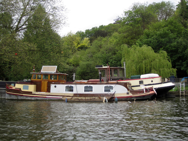 One of the many boats and yachts on Thames, Caversham near Reading by TANGRAMartworks