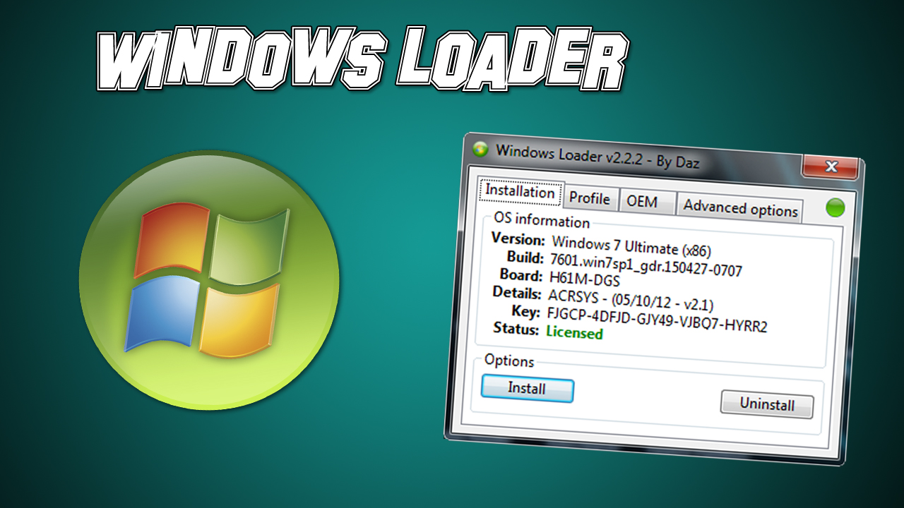 Zone Computer: Windows Loader v2.2.2 Mega