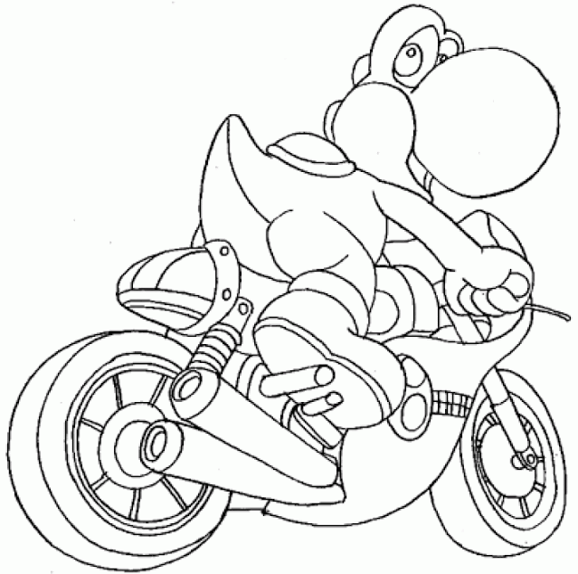 Motor Bike coloring pages