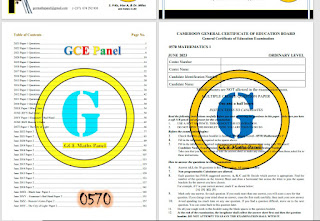 Cameroon GCE O Level Mathematics Complete Soltions from june 2010 to June 2023