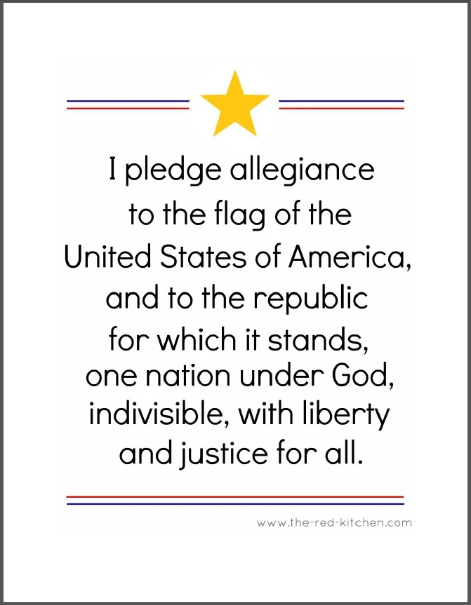 pledge of allegiance words printable That are Bright Stone Website