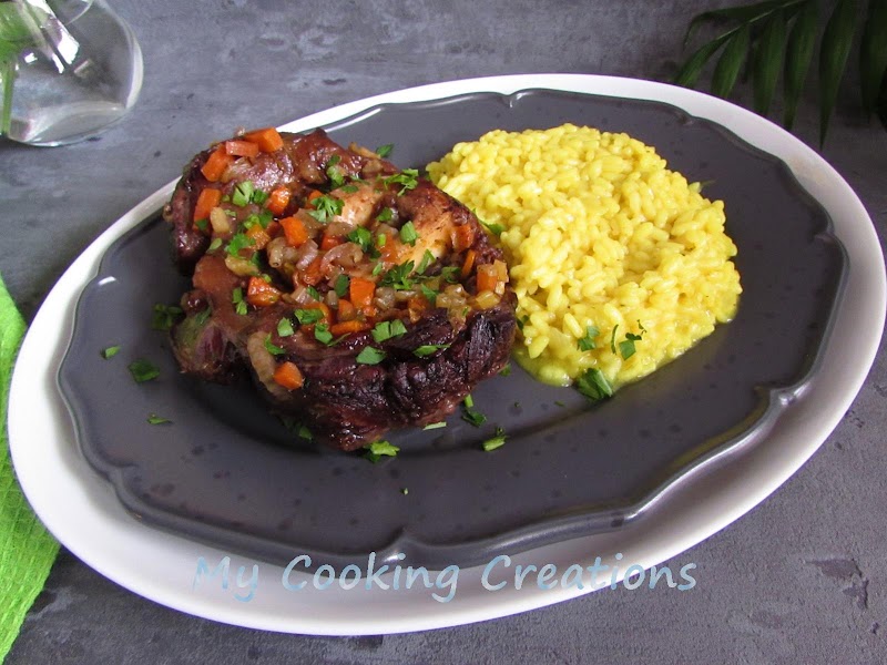Особуко с ризото по милански * Ossobuco con risotto alla milanese