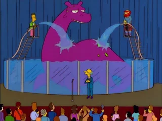 Monstruo del lago ness en los Simpson
