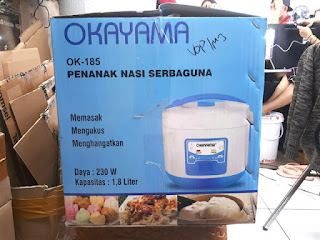 Rice Cooker Okayama OK-185 New 1,8 Liter 3 in 1 Magic Com