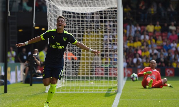 Arsenal resolve em 45 minutos contra o Watford