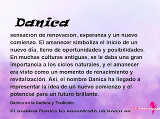 significado del nombre Danica