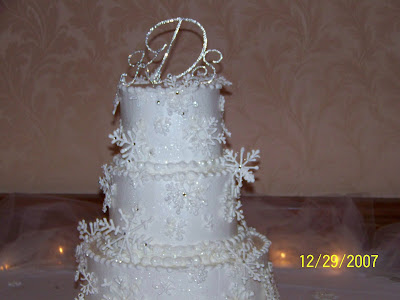 winter wonderland wedding cakes