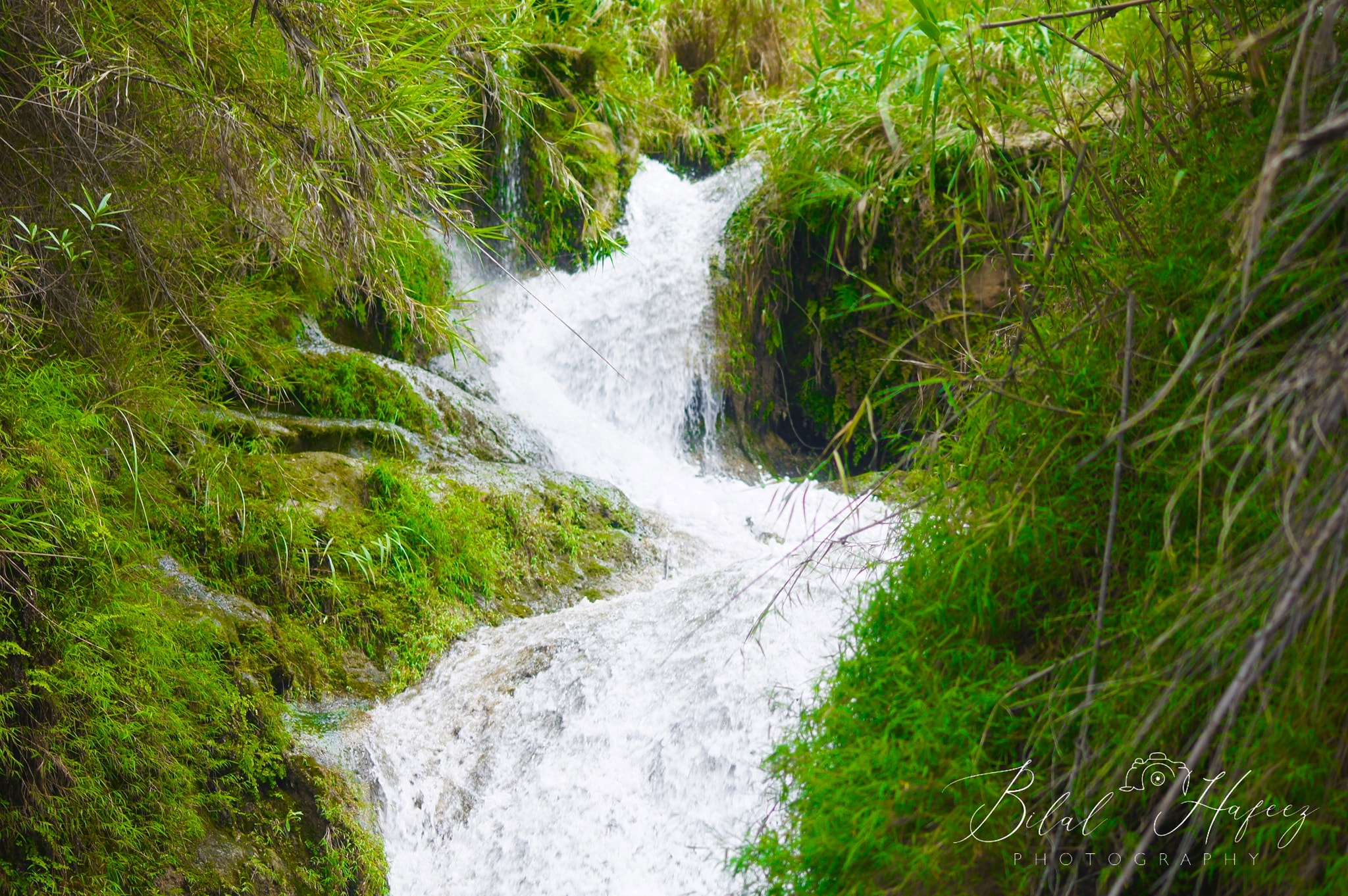 Kanhatti garden waterfall. waterfall Soon valley. waterfall in Punjab