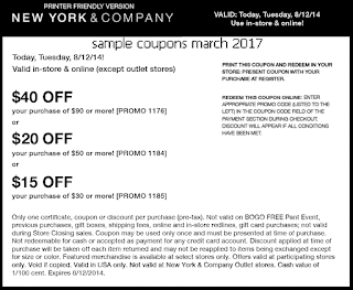 free New York And Company coupons for march 2017