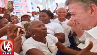  Colombian President Juan Manuel Santos To Award With Nobel Peace Prize In 10th December