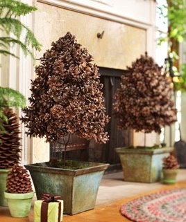 Easy Decorating with Pinecones, Miniature Forest