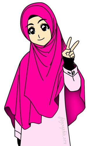 My Little Sunshine kartun  muslimah cantik n  comel