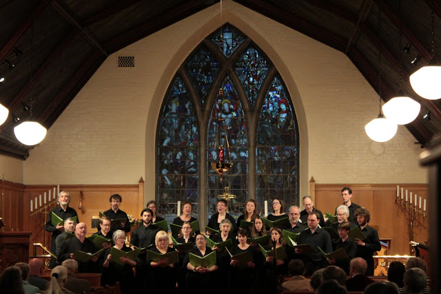 Stairwell Carollers in concert