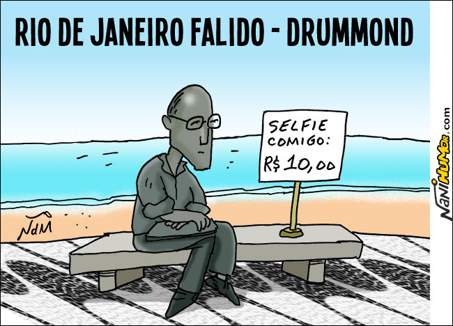 Resultado de imagem para falencia do rio  charges