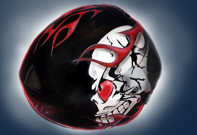 2011 Airbrushed helmet skull design 2