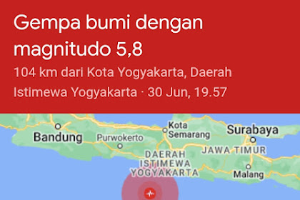 Gempar! Daerah Istimewa Yogyakarta Diterjang Gempa Bumi Hebat
