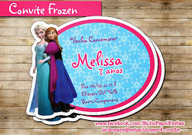 convite festa Frozen