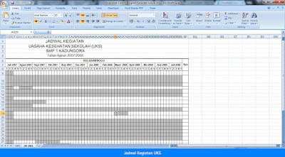 Contoh Program Kerja dan Jadwal Usaha Kesehatan Sekolah 