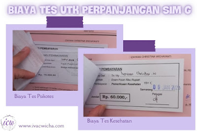 Biaya tes untuk perpanjangan SIM C