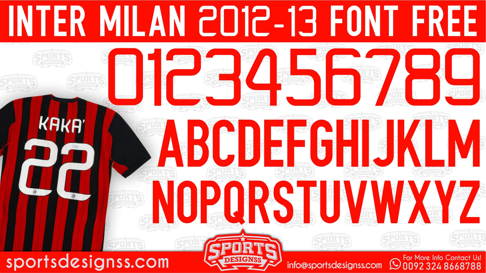 Inter Milan 2012 Football Font Free Download by Sports Designss_Download Inter Milan Font for free