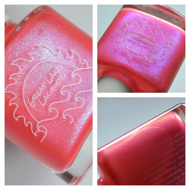 neon coral nail polish