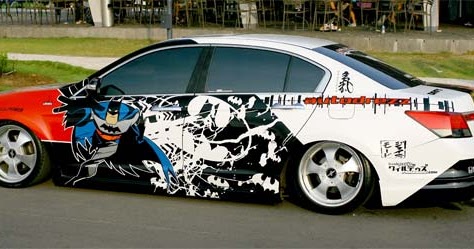  Stiker Mobil Sedan  Modif Sepeda Motor