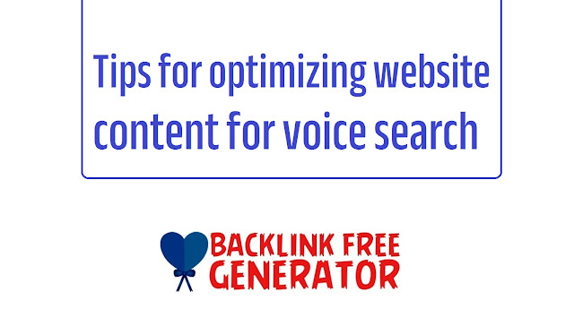 Tips for optimizing website content for voice search