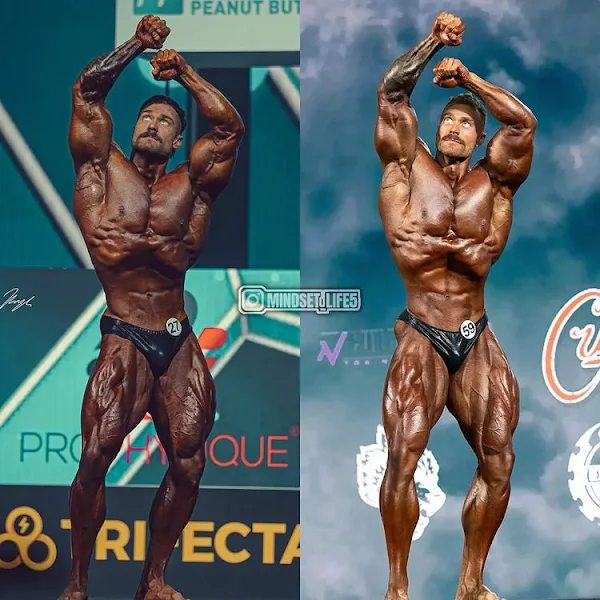 Chris Bumstead bodybuilderClassic Phyisque Winner 2022 on Mr Olympia stage