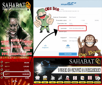 SahabatQQ: Agen DominoQQ Agen Domino99 dan Poker Online Aman dan Terpercaya