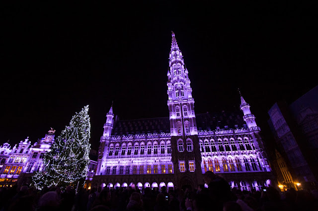 Spettacolo di luci e suoni alla Grande Place-Bruxelles