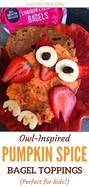 Pumpkin Spice Owl Bagels (Gluten Free, Vegan)