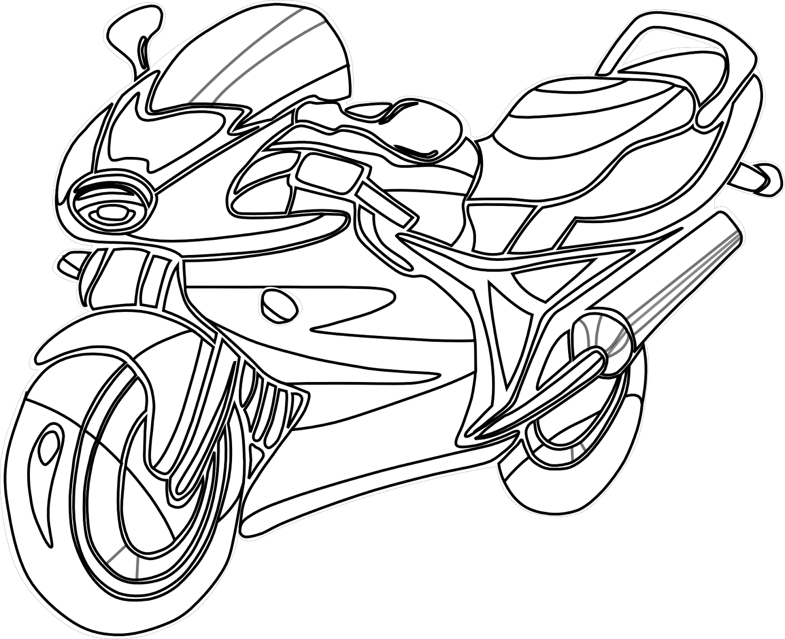 coloriage moto de course