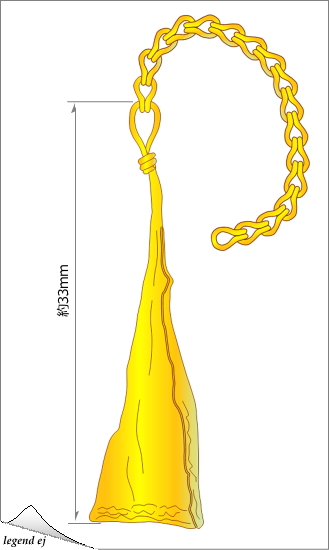 ミノア文明・プラタノス遺跡・金製ペンダント Minoan Gold Pendant, Platanos／©legend ej