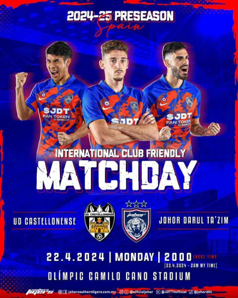 Pre Season Perlawanan UD Castellonense vs JDT (Live Streaming)