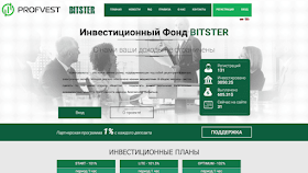 Bitster обзор и отзывы HYIP-проекта