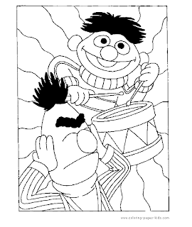 Bert And Ernie Coloring Pages