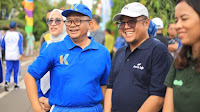 Pj Walikota Bekasi Sambut Antusias Lomba Gerak Jalan Kolaborasi dengan Bank BJB