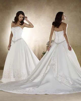 Long Tails as in the Style Wedding Gown