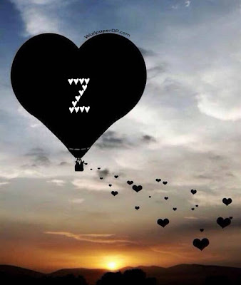 Stylish Love A to Z Heart Flying Balloon Alphabet Letter Dpz