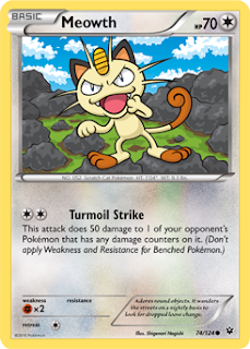 Meowth Fates Collide Pokemon Card