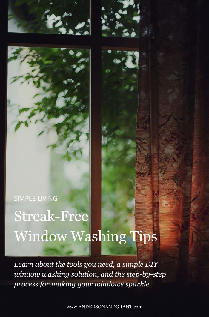 Streak free window washing tips