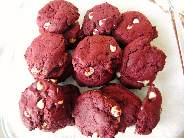 Sugarcoated: Red Velvet White Chocolate Chip Cookies