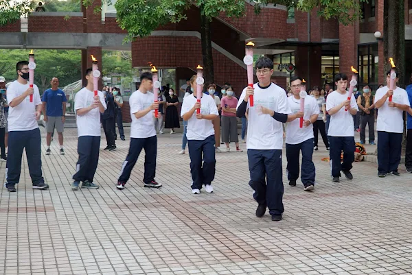 全大運聖火巡禮 聖火隊巡禮大葉大學