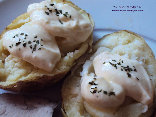 PATATAS ASADAS EN MICROONDAS