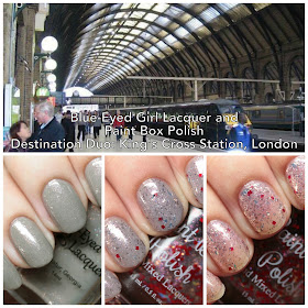 Blue-Eyed Girl Lacquer and Paint Box Polish Destination Duo King's Cross Station, London