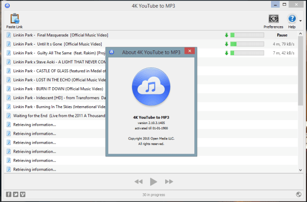 تحميل 4K YouTube to MP3 اخر اصدار + Patch + Portable